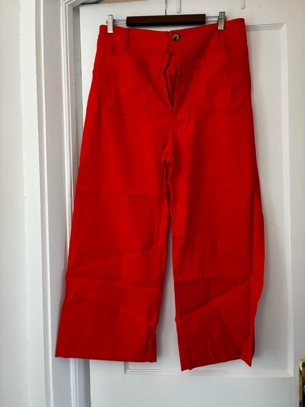 Anthropologie Colette Wide-Leg Bottoms in orange